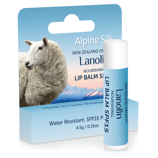 Alpine Silk Organic Lanolin Nourishing Lip Balm SPF15 4.5g