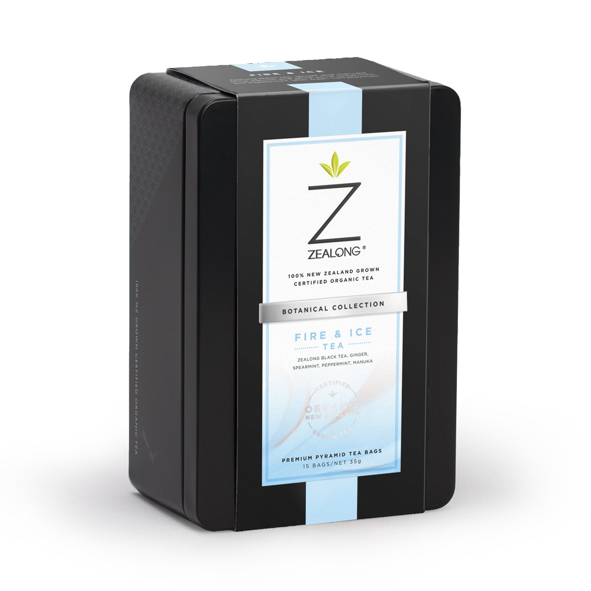Zealong Botanicals Fire and Ice Blend Tin 35g / 15 Tea Bags